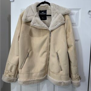 Hollister Women's Tan Teddy Jacket